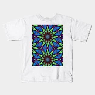 Green Starburst Kids T-Shirt